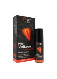 Жидкий вибратор Orgie High Voltage Strawberry - 15 мл. - ORGIE - купить с доставкой в Старом Осколе