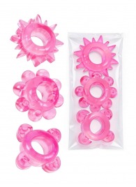 Комплект из 3 розовых эрекционных колец - Erowoman-Eroman - в Старом Осколе купить с доставкой