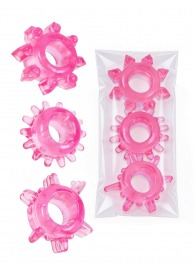 Комплект из трех розовых эрекционных колец - Erowoman-Eroman - в Старом Осколе купить с доставкой