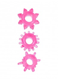 Комплект из трех розовых эрекционных колец - Erowoman-Eroman - в Старом Осколе купить с доставкой