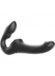 Черный безремневой страпон с 3 моторами - Ibiza - купить с доставкой в Старом Осколе