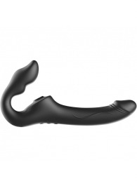 Черный безремневой страпон с 3 моторами - Ibiza - купить с доставкой в Старом Осколе