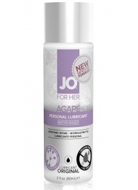 Лубрикант на водной основе для женщин JO AGAPE LUBRICANT ORIGINAL - 60 мл. - System JO - купить с доставкой в Старом Осколе