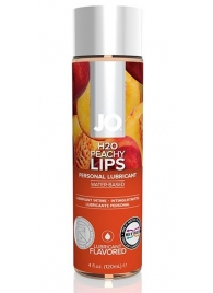 Лубрикант на водной основе с ароматом персика JO Flavored Peachy Lips - 120 мл. - System JO - купить с доставкой в Старом Осколе