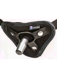Страпон с 2 насадками и вибрацией UniStrap - 20 и 18 см. - LOVETOY (А-Полимер) - купить с доставкой в Старом Осколе