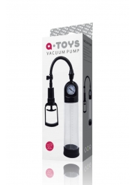 Чёрная вакуумная помпа A-toys с манометром и прозрачной колбой - A-toys - в Старом Осколе купить с доставкой