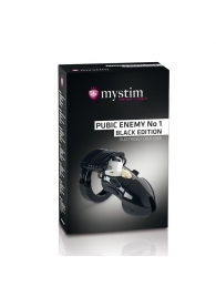 Пояс верности с электростимуляцией Mystim Pubic Enemy No1 Black Edition - MyStim - купить с доставкой в Старом Осколе