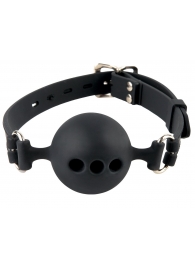 Силиконовый кляп-шар с отверстиями для дыхания Silicone Breathable Ball Gag Small - Pipedream - купить с доставкой в Старом Осколе