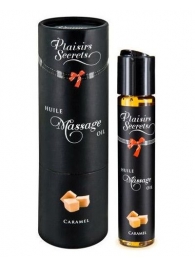 Массажное масло с ароматом карамели Huile de Massage Gourmande Caramel - 59 мл. - Plaisir Secret - купить с доставкой в Старом Осколе