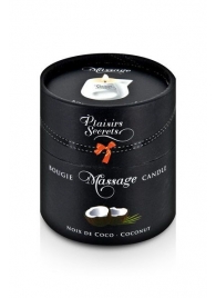 Массажная свеча с ароматом кокоса Bougie de Massage Gourmande Coco - 80 мл. - Plaisir Secret - купить с доставкой в Старом Осколе