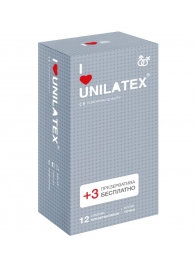 Презервативы с точками Unilatex Dotted - 12 шт. + 3 шт. в подарок - Unilatex - купить с доставкой в Старом Осколе