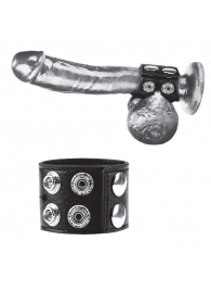 Ремень на член и мошонку 1.5  Cock Ring With Ball Strap - BlueLine - купить с доставкой в Старом Осколе