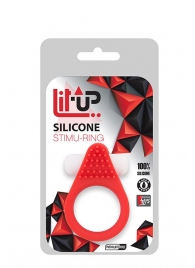 Красное эрекционное кольцо LIT-UP SILICONE STIMU RING 1 RED - Dream Toys - в Старом Осколе купить с доставкой