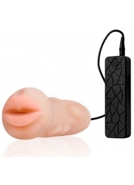 Мастурбатор-ротик с вибрацией REALSTUFF VIBRATING MASTURBATOR MOUTH - Dream Toys - в Старом Осколе купить с доставкой