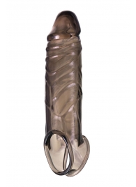 Дымчатая фаллическая насадка с подхватом и закрытой головкой - 16,2 см. - ToyFa - в Старом Осколе купить с доставкой