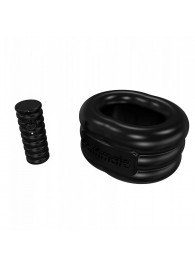 Чёрное эрекционное виброкольцо Stretch - Bathmate - в Старом Осколе купить с доставкой