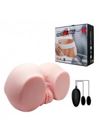 Телесный мастурбатор с двумя любовными тоннелями и вибрацией - Baile - в Старом Осколе купить с доставкой