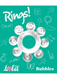 Прозрачное эрекционное кольцо Rings Bubbles - Lola Games - в Старом Осколе купить с доставкой