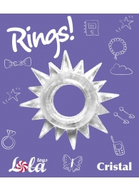 Прозрачное эрекционное кольцо Rings Cristal - Lola Games - в Старом Осколе купить с доставкой