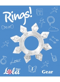 Прозрачное эрекционное кольцо Rings Gear - Lola Games - в Старом Осколе купить с доставкой