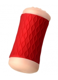 Двухсторонний мастурбатор JOS  NADIN в красном цилиндре - JOS - в Старом Осколе купить с доставкой