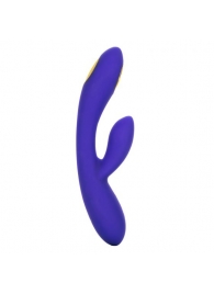 Фиолетовый вибратор с функцией электростимуляции Intimate E-Stimulator Dual Wand - 21,5 см. - California Exotic Novelties - купить с доставкой в Старом Осколе