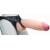 Телесный реалистичный фаллоимитатор на черных трусиках Real Big Strap-On - 34,5 см. - LOVETOY (А-Полимер) - купить с доставкой в Старом Осколе