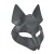 Серая маска Wolf с клепками - Sitabella - купить с доставкой в Старом Осколе