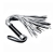 Серебристая плетка Struggle My Flogger с черной ручкой - 45 см. - Lovetoy - купить с доставкой в Старом Осколе