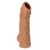 Телесная насадка с пупырышками и открытой головкой Nude Sleeve M - 12 см. - KOKOS - в Старом Осколе купить с доставкой