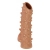 Телесная насадка с шипами и открытой головкой Nude Sleeve S - 10 см. - KOKOS - в Старом Осколе купить с доставкой