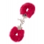 Металлические наручники с красной меховой опушкой METAL HANDCUFF WITH PLUSH RED - Dream Toys - купить с доставкой в Старом Осколе