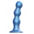 Голубая насадка Strap-On-Me Dildo Plug Balls size L - Strap-on-me - купить с доставкой в Старом Осколе