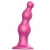 Розовая насадка Strap-On-Me Dildo Plug Beads size S - Strap-on-me - купить с доставкой в Старом Осколе