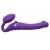 Фиолетовый безремневой вибрострапон Vibrating Bendable Strap-On - size L - Strap-on-me - купить с доставкой в Старом Осколе