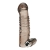 Дымчатая насадка на пенис с вибрацией  Vibrating Penis Enhancing Sleeve Extension - 13,3 см. - BlueLine - в Старом Осколе купить с доставкой