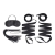 Эротический набор 4PC Bondage Bed Strap   Flogger Kit - Lux Fetish - купить с доставкой в Старом Осколе