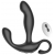 Черный вибромассажер простаты с эффектом фингеринга и пультом ДУ - Secwell - в Старом Осколе купить с доставкой