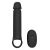 Черная насадка-удлинитель с вибрацией Vibrating Extender With Remote - Dream Toys - в Старом Осколе купить с доставкой