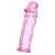 Розовая насадка фаллической формы - 12,5 см. - A-toys - в Старом Осколе купить с доставкой