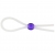 Прозрачное лассо с фиолетовой бусиной SILICONE COCK RING WITH BEAD LAVENDER - NMC - в Старом Осколе купить с доставкой