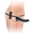 Черный страпон с вагинальной пробкой Deluxe Vibrating Penetrix Strap-On - 19 см. - Pipedream - купить с доставкой в Старом Осколе