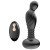 Черный массажер простаты с вибрацей и возвратно-поступательными движениями - Boys of Toys - в Старом Осколе купить с доставкой