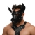 Черная кожаная маска «Собака» - Crazy Handmade - купить с доставкой в Старом Осколе