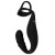 Черное эрекционное кольцо со стимуляцией промежности и анальной пробкой Cock Ring with RC Prostate Plug - Orion - в Старом Осколе купить с доставкой
