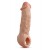 Телесная насадка-удлинитель Intrepid 9.25 Inch Realistic Penis Extender Sleeve - 23,5 см. - Blush Novelties - в Старом Осколе купить с доставкой