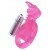 Розовая вибронасадка со стимулятор клитора   Язычок - Toyfa Basic - в Старом Осколе купить с доставкой