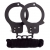 Чёрные наручники из листового металла в комплекте с веревкой BONDX METAL CUFFS LOVE ROPE SET - Dream Toys - купить с доставкой в Старом Осколе