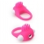 Розовое эрекционное кольцо с щеточкой LIT-UP SILICONE STIMU RING 5 - Dream Toys - в Старом Осколе купить с доставкой