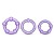Набор из 3 фиолетовых эрекционных колец Stay Hard Beaded Cockrings - Blush Novelties - в Старом Осколе купить с доставкой
